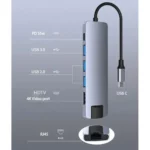 Adaptateur AIRSKY 6IN1 HDMi + RJ45 1GB+ 3xUSB 3.0 + USB-C TC-090