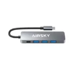 Adaptateur AIRSKY Type-C 5en1 PD +4 USB 3,0  HC-13E