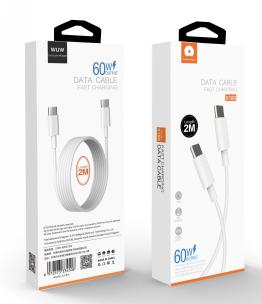 Cable WUW X189 60W TC to TC pour Iphone 15 2m