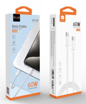 Cable WUW X200 60W TC to TC pour Iphone 15 1m