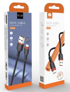 Cable WUW X203 2,4A Type-C