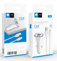 Chargeur Voiture WUW T54 port USB+ TC 2,4A  pour TC