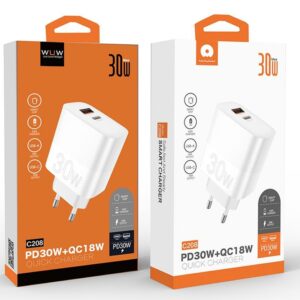 Tete Chargeur WUW USB+30W C208