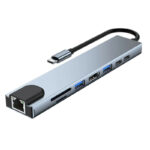 Adaptateur 8IN1  USB-C RJ45 BYL-2017L